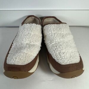 Easy Spirit‎ Cream Sherpa Clogs Comfort Slip On Loafers Shoes Womens 10
